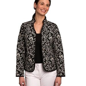 ✨ Trimdin Classic Tuscany Jacket Onyx – Black & Ivory Reversible Statement